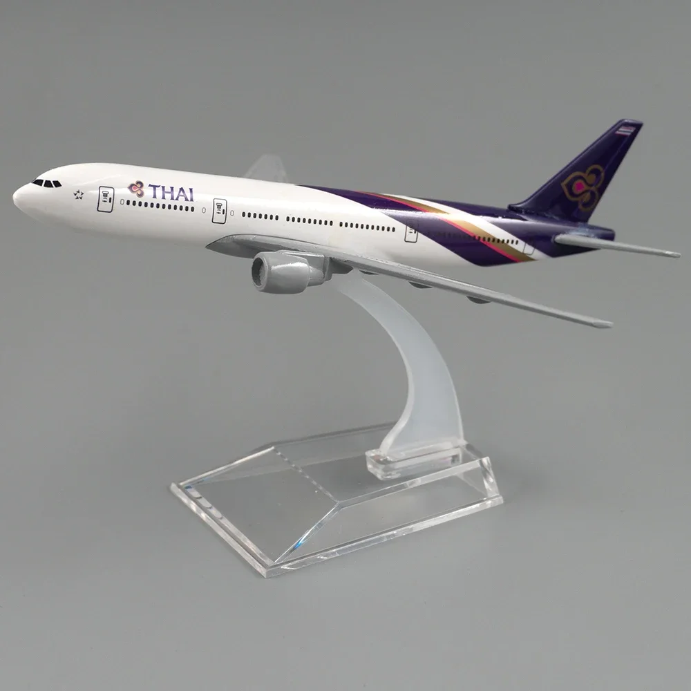 1/400 مقياس الطائرات بوينغ 777 التايلاندية 16 سنتيمتر سبيكة طائرة تايلاند B777 لعبة مجسمة الأطفال هدية لجمع