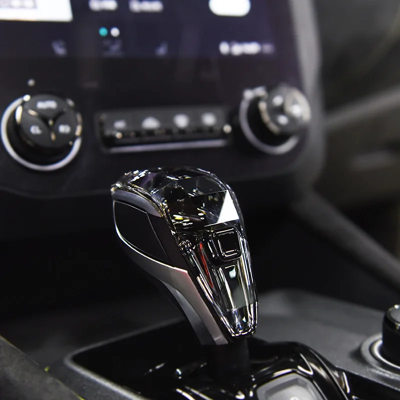 Modified Car Gear Knob for  01 02 03 Models with Crystal Gear Head Crystal Gear Handle