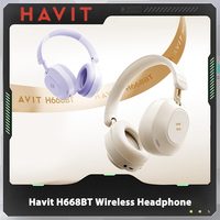 Havit H668BT Wireless Headphone Hybrid Active Noise Cancelling 360 Spatial Sound Effects Low Latency Custom Sport Gaming Headset