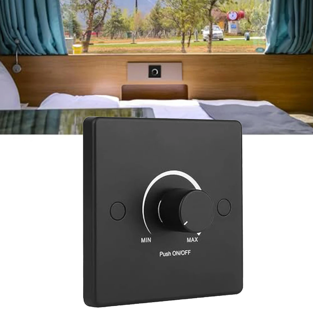 Black Interior Lighting Control Car Dimmer Switch Easy Installation User-friendly Design Versatile Compatibility