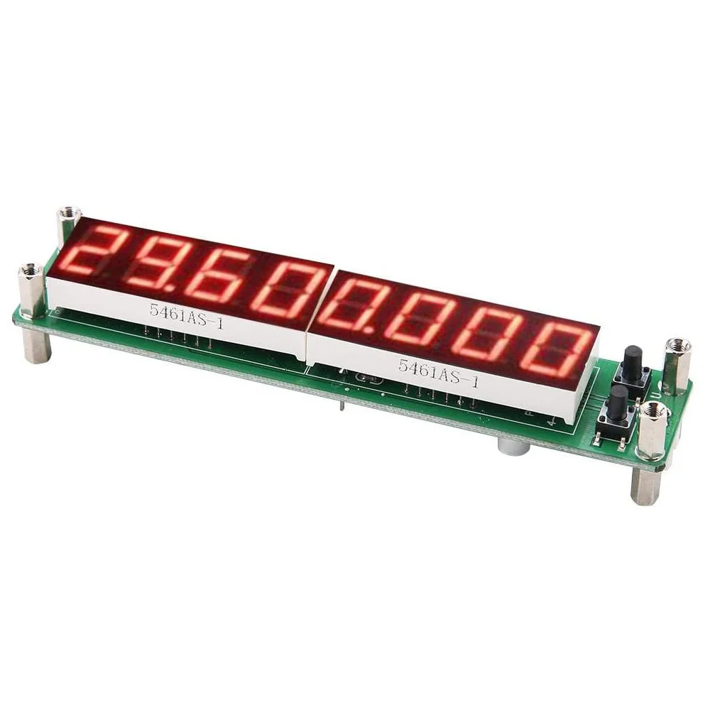 A89X PLJ-8LED-H Signal Frequency Counter Cymometer Tester Module 0.1-1000MHz, LED Digital Cymometer Frequency Meter(Red)