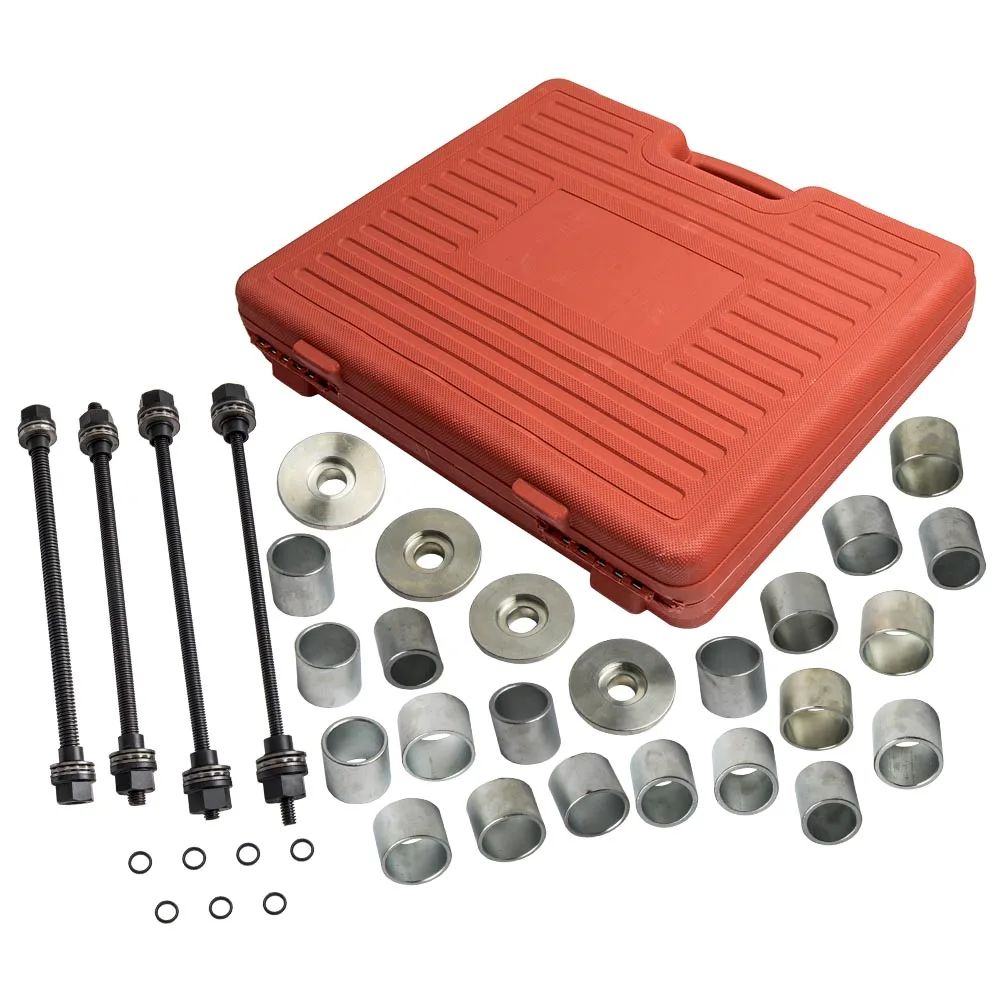 28pc Pull Press Sleeve Kit Remove Bushes Bushing Bearings Seals Pulling Spindles