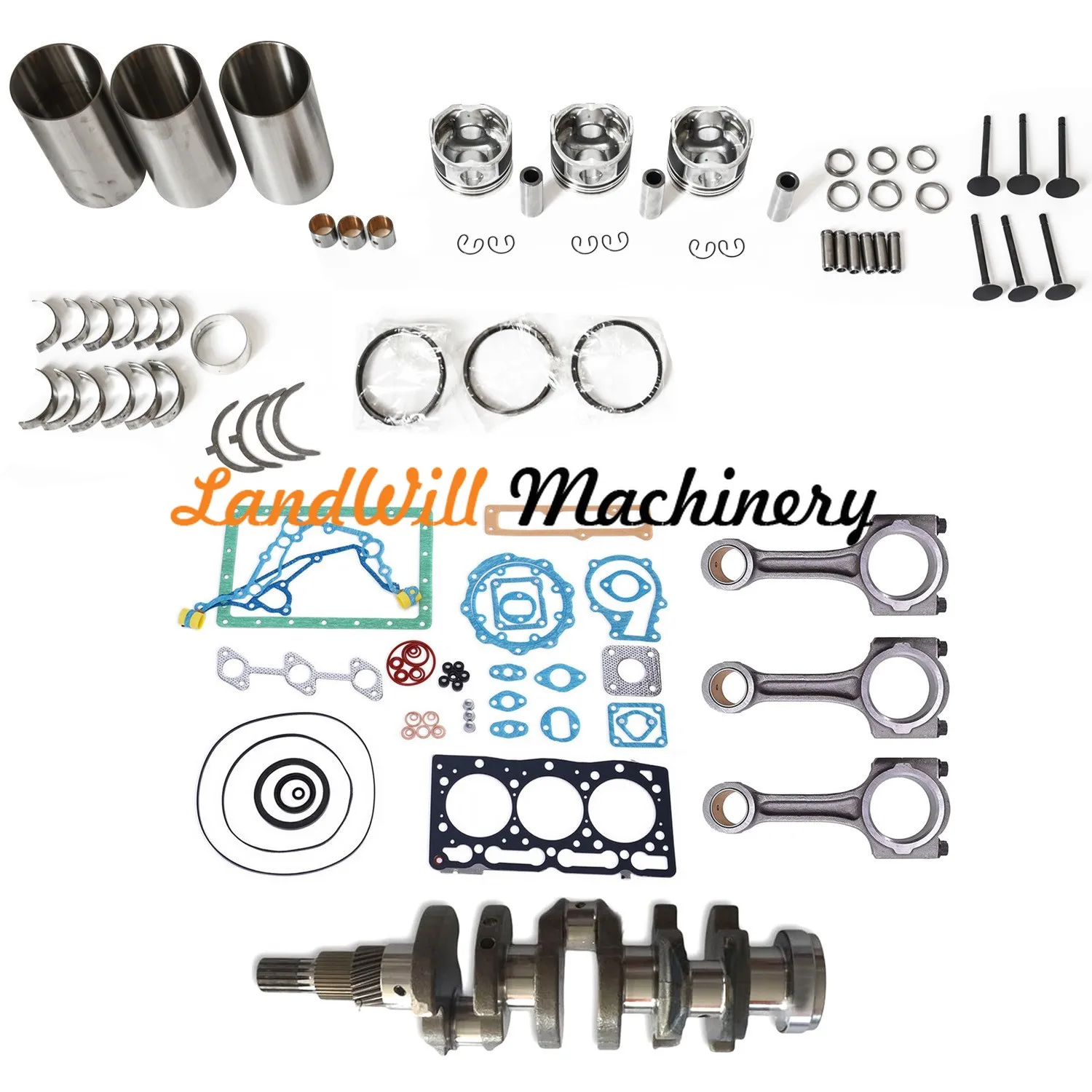 D1305 Overhaul Rebuild Kit Fits Kubota Zero Turn Mower ZD331 ZD331LP ZD331P