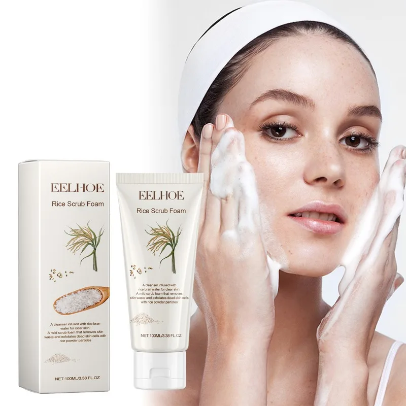 

Rice Brightening Cleanser Deep Cleansing Tightens Pores Repairs Skin Improves Facial Dullness Whitening Facial Cleanser