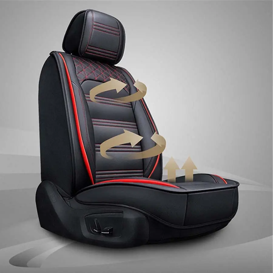 Picture 4: Full Set 5-Sits Car Seat Cover PU Leather Front & Rear Cushion Protector