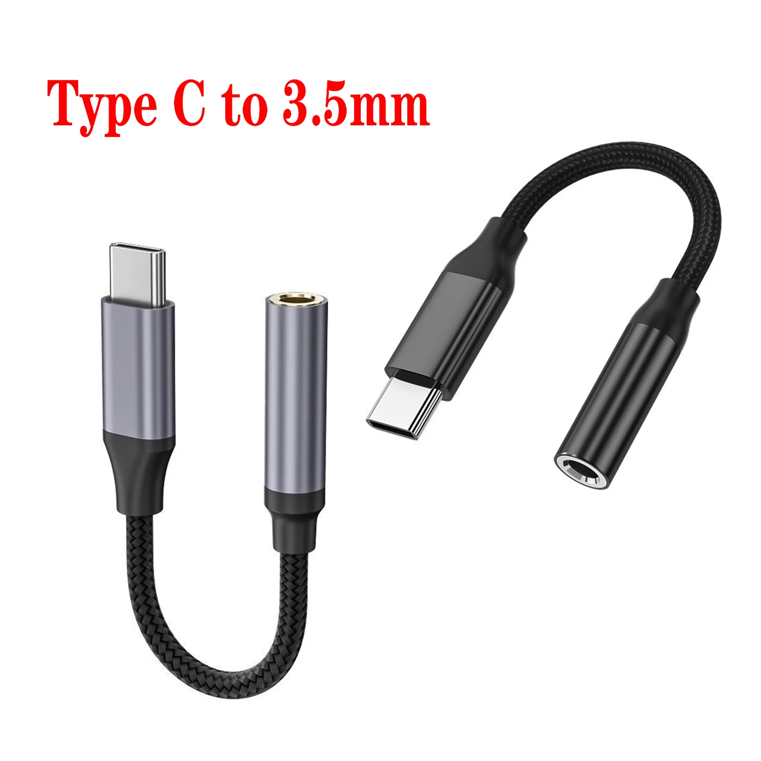 USB C to 3.5mm Audio Aux Jack Cable Type C to 3.5mm Aux Headphone Stereo Cord USB C to Aux Audio Dongle Cable Cord