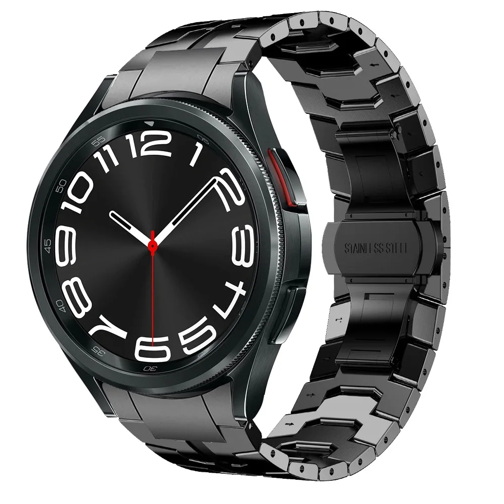 No Gaps Stainless Steel Strap For Samsung Galaxy Watch 6 Classic 43mm 47mm Watchband For Samsung Galaxy Watch4 /5 / 5pro