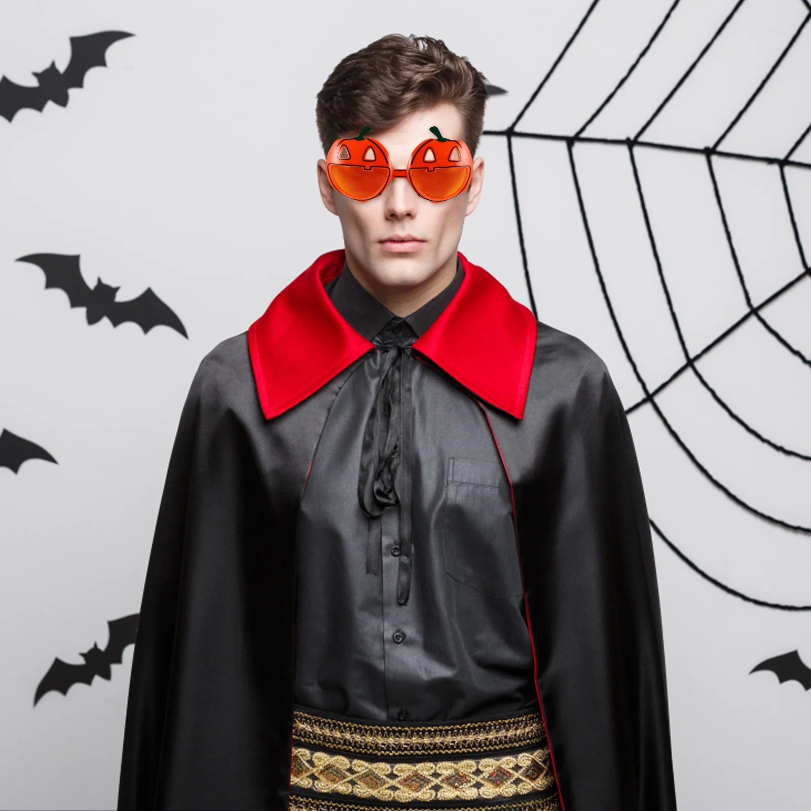 

Halloween Pumpkin Glasses Unique Party Favors for Adults Festival Eyewear Spooky Accessories Cosplay Decorations