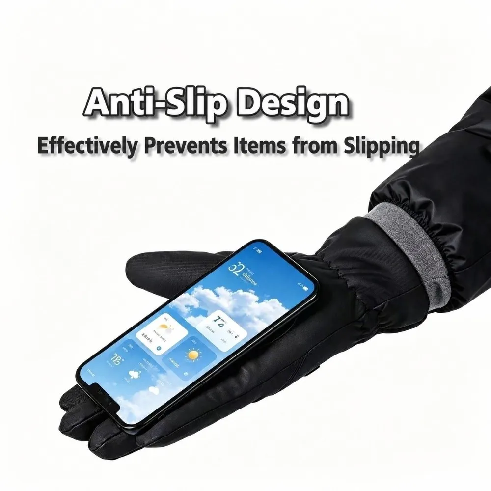 Warm 3 Heat Levels Heated Gloves Windproof Waterproof Heated Mittens Touch Screen USB Heated Heat Gloves Winter