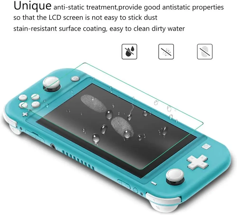 2-Pack Tempered Glass Screen Protector for Nintendo Switch Lite Gaming System