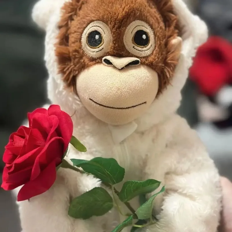 60CM Cartoon Gorilla Plush Doll Toy Super Soft Orangutan Stuffed Toys Monkey Doll Sleeping Partner Companion Kids Birthday Gift