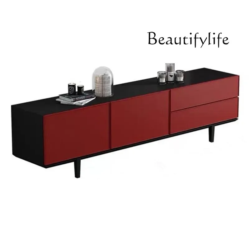 

C Итальянский кремовый ветер, твердая древесина, краска, ТВ-шкаф, творческая личность, аудиовизуальный шкаф