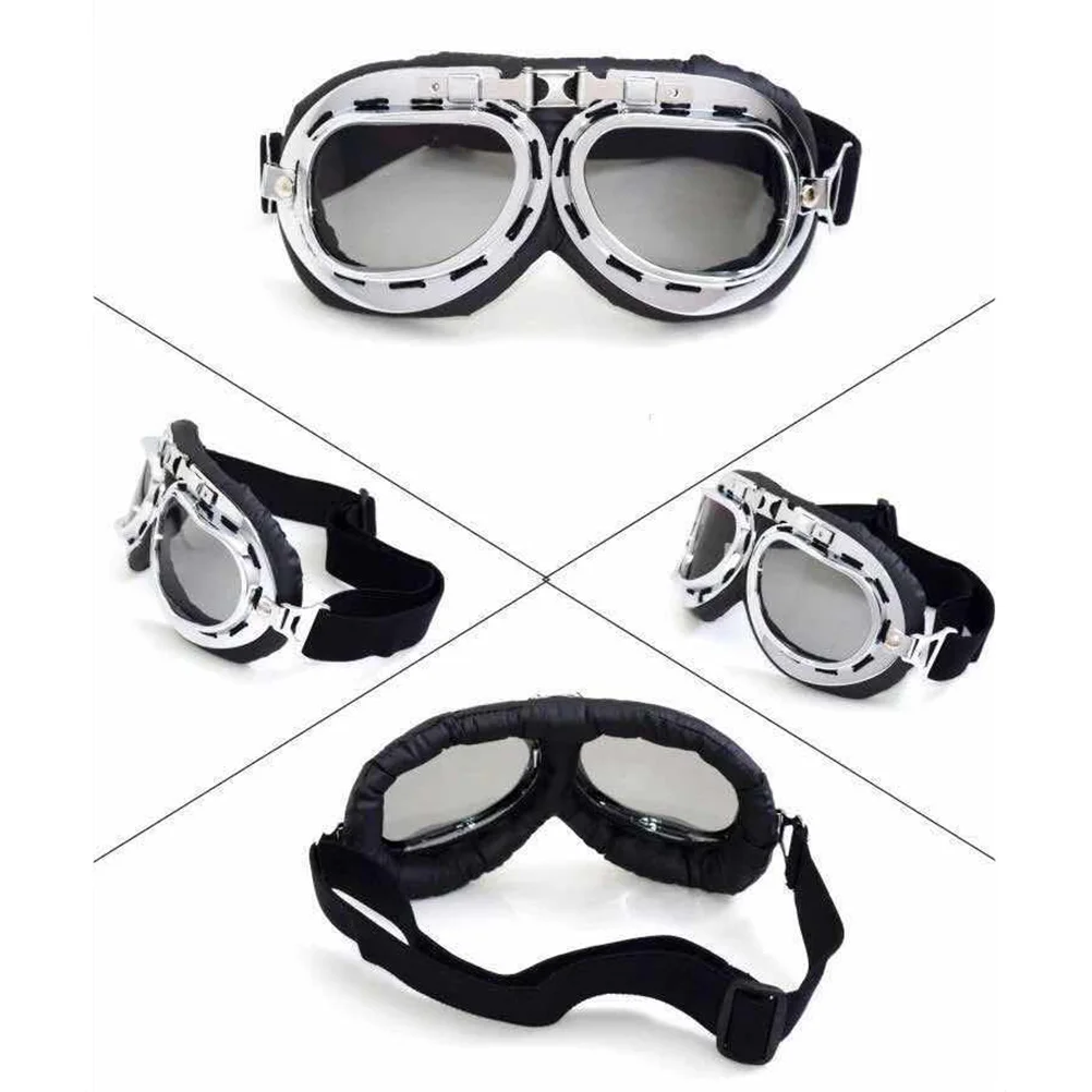 RAF Pilot Style Motorcycle Biker Bike Biker Motocross ATV Scooter Cruisers Chopper Sun UV Goggles (Colorful