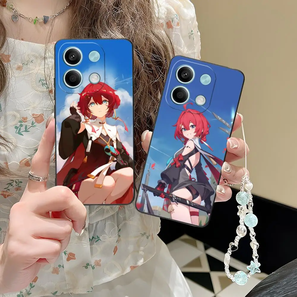 

Чехол для телефона Wuthering Waves Danjin для POCO M7 M6 M5 M4 M3 X7 X6 X5 X4 X3 Pro GT 5G Красочный чехол с принтом для мобильных телефонов Довольно