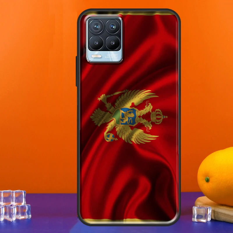 Montenegro Flag Case For Realme C55 C35 C33 C31 C30 C21Y C15 C11 8 9 10 11 Pro Plus Realme GT Neo 5 3 2T 3T