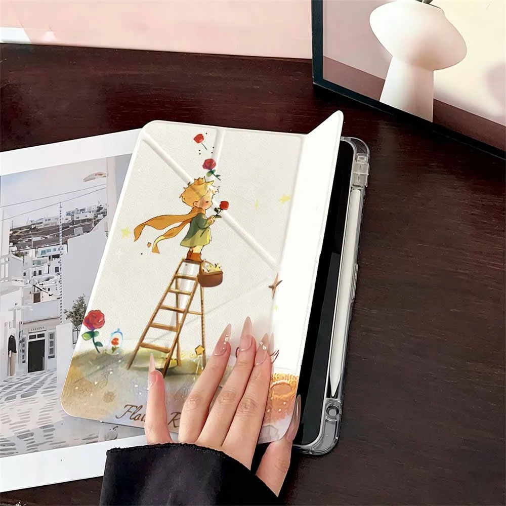 Dreamy Boy Rose and Fox For Samsung Galaxy Tab A8 A9 A11 S6 S7 S8 S9 S10 FE Plus Lite Protective With Pen Slot Tablet Case