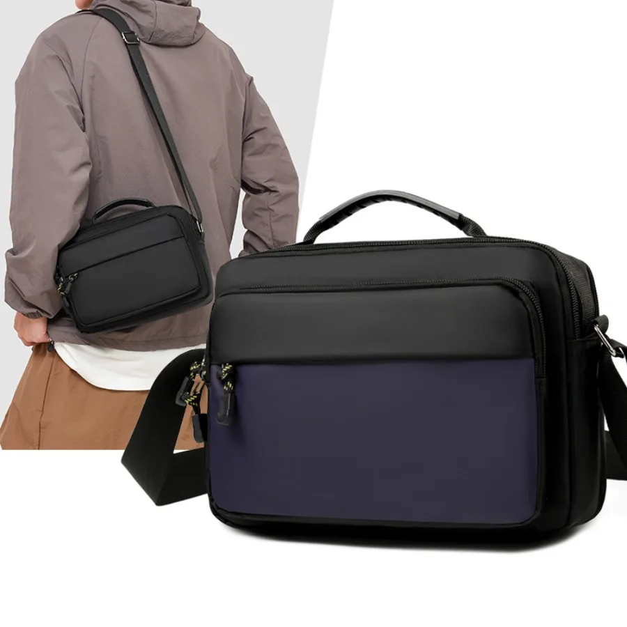 

【New style】- men's shoulder bag multi-compartment large-capacity handbag high-end portable casual business -body bag for men