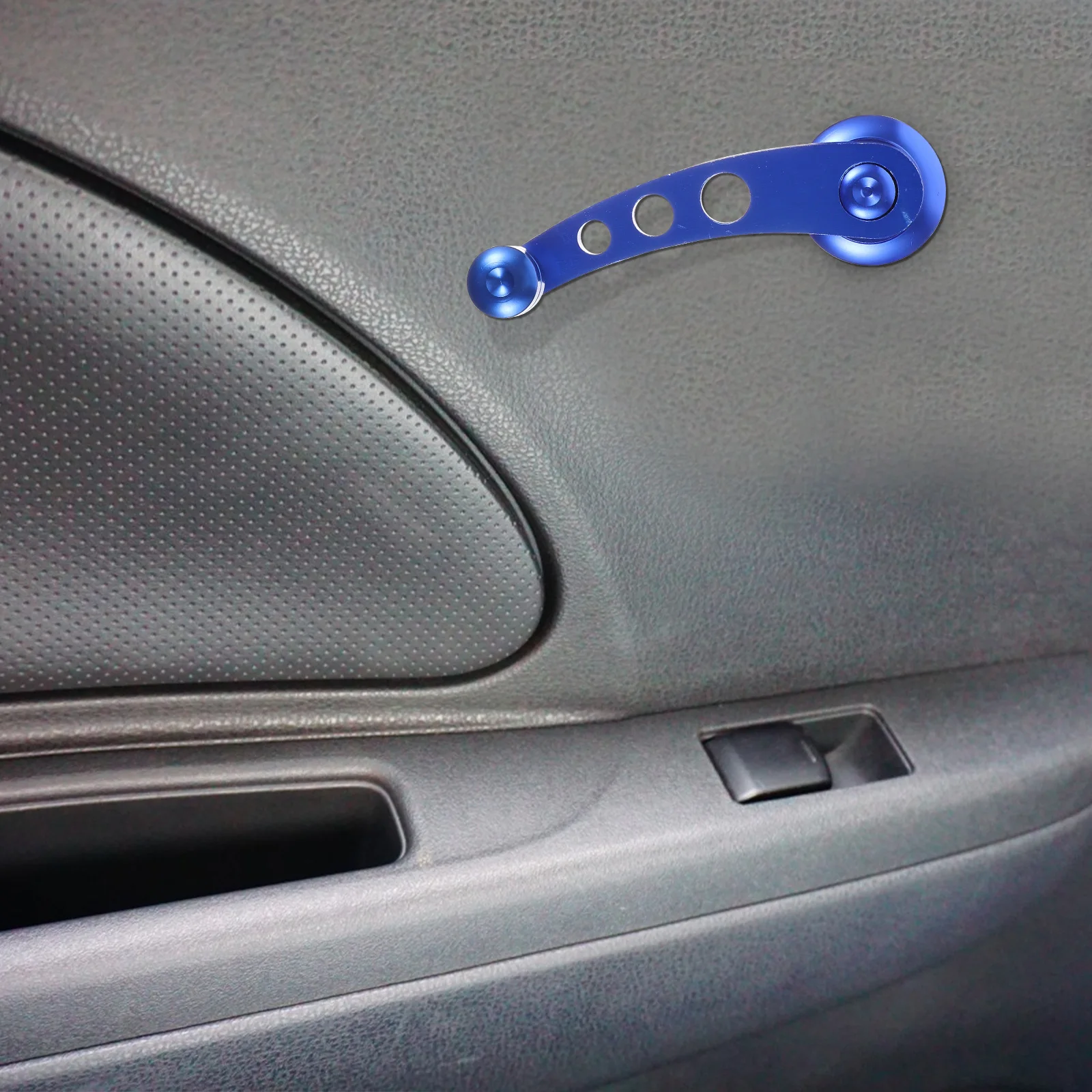 

1 Set Aluminum Car Window Winders Crank Rocker Universal Door Handles Left Right Blue Car Interior Accessories Universal Fit