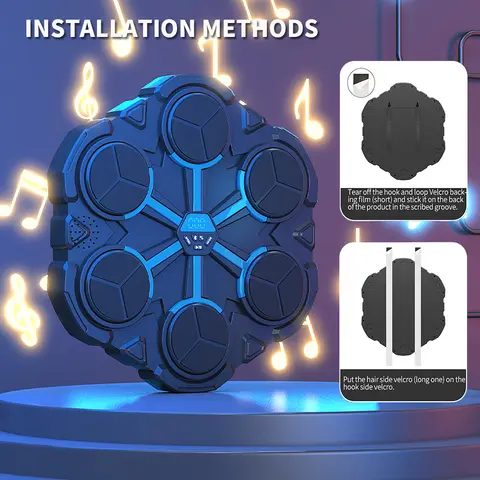 Smart musikboxningsmaskin för hemmabruk, väggmålning för barn, strejkreaktion inomhus, elektronisk måltavla för sandaträning 12 best sales musikboxningsmaskin - №8