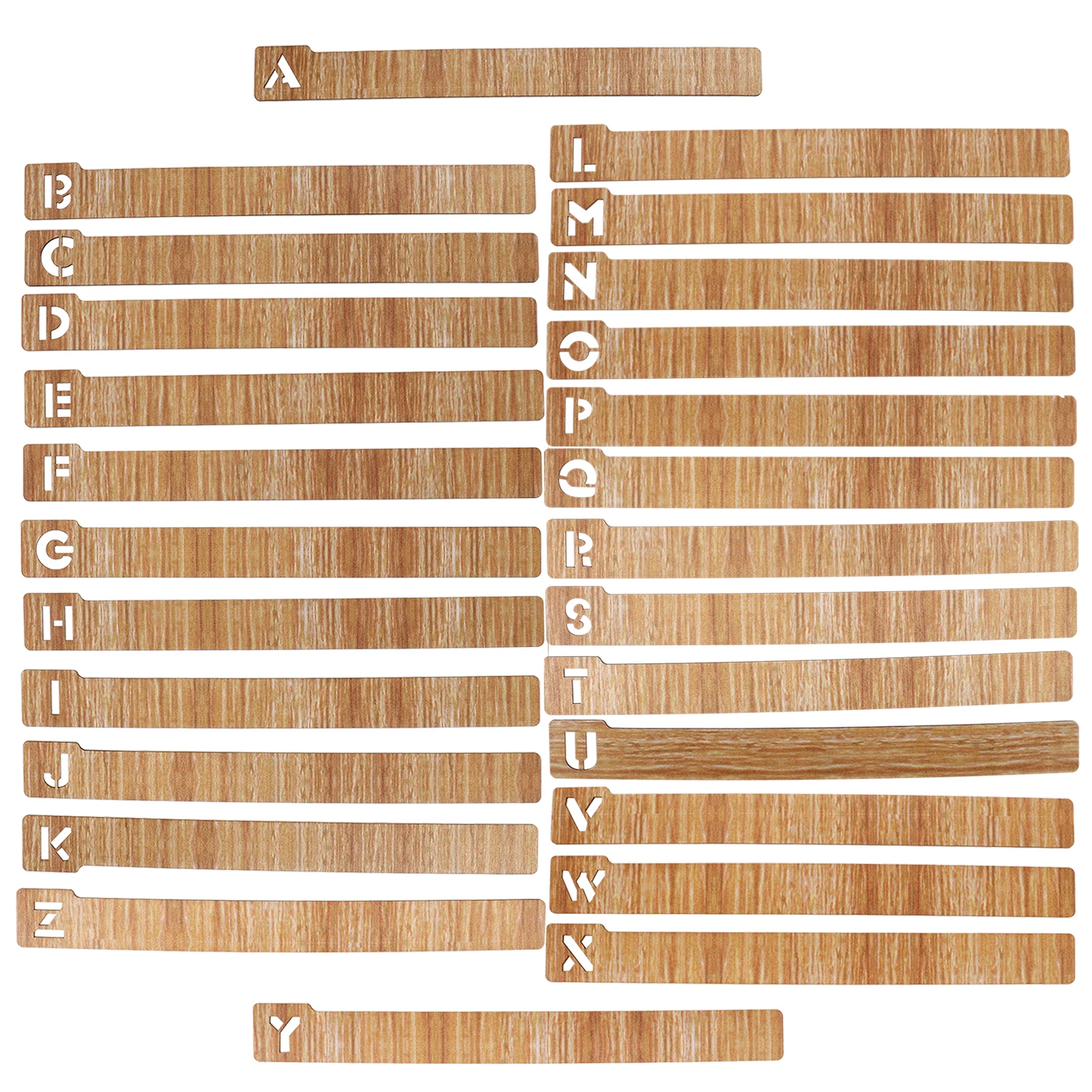26 قطعة من الإشارات المرجعية للأبجدية الخشبية، هدايا تصنيف مكتبة فريدة من نوعها، مستلزمات تعليمية للتعرف على الحروف المحمولة