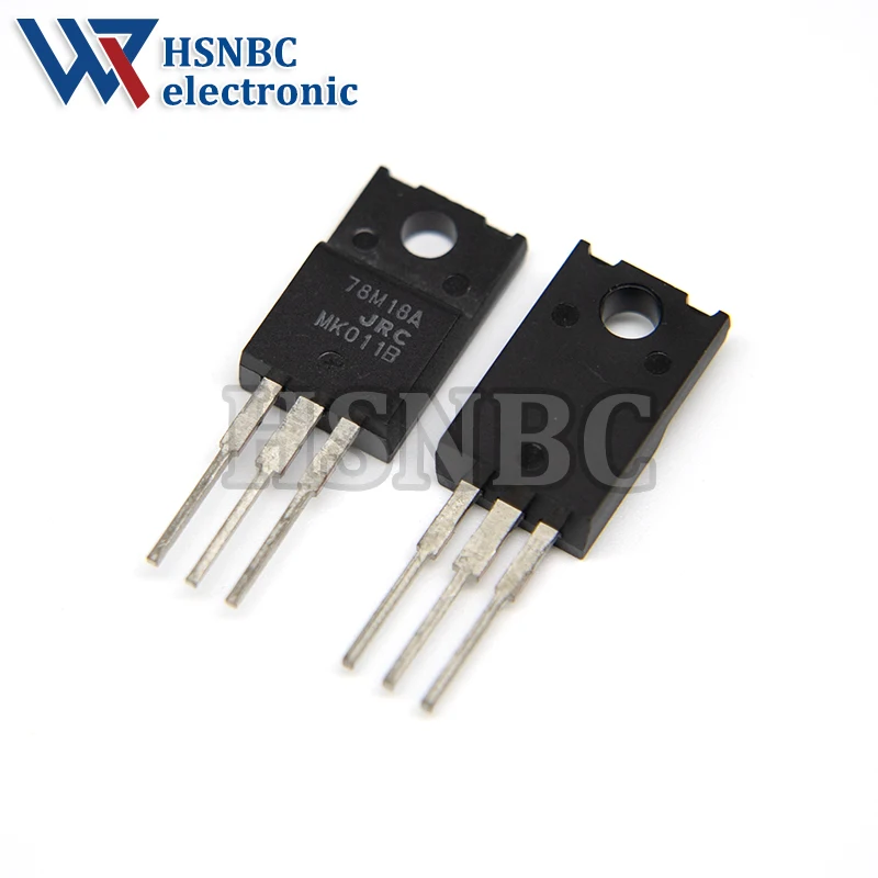 10Pcs/Lot NJM78M18FA 78M18A 78M18 JRC78M18FA TO-220F 3-terminal Positive Voltage Regulator 100% New Original