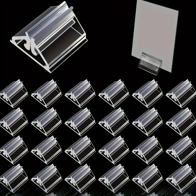 Clear Acrylic Card Display Stands  High Transparency Durable & Lightweight, Sturdy Card Holders for Home Office, Events, Parties