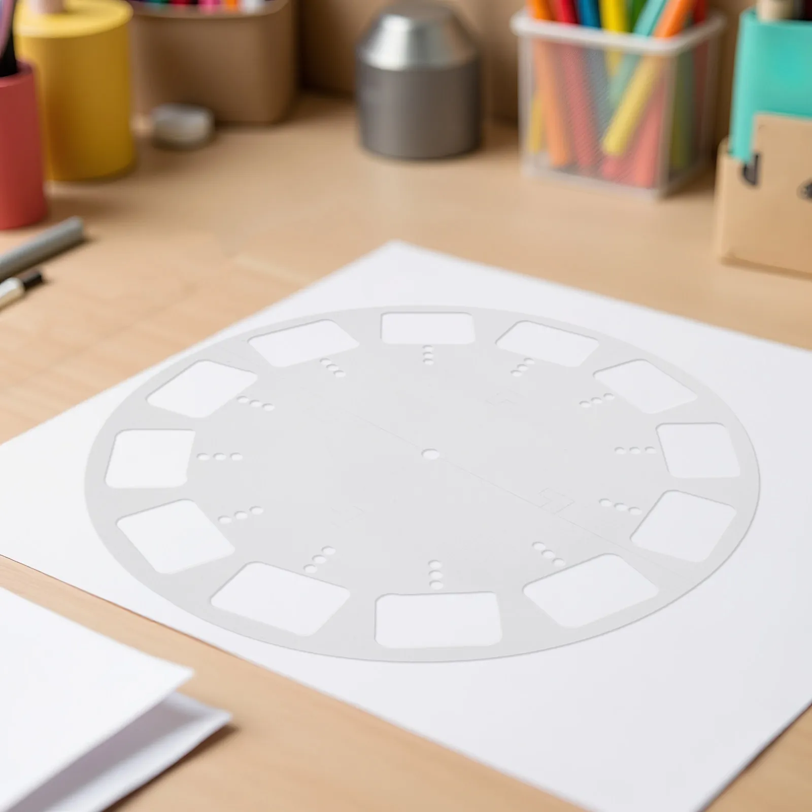 Round Clock Dial Face Acrylic Router Template Smooth Edge Clear Woodworking Inlay Stencil Clock Maker DIY Craft Router Guide