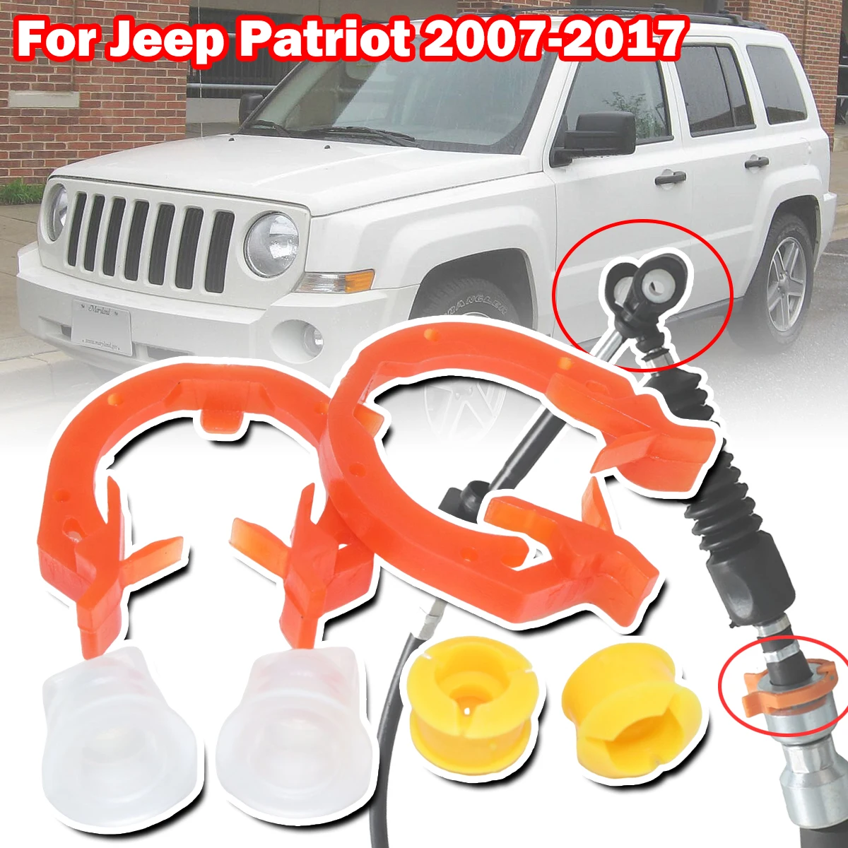 

Auto Gearbox Pull Head Gear Shift Lever Cable Line Sleeve For Jeep Patriot 2007 - 2017 Transfer Case Shift Cable Retainer Clip