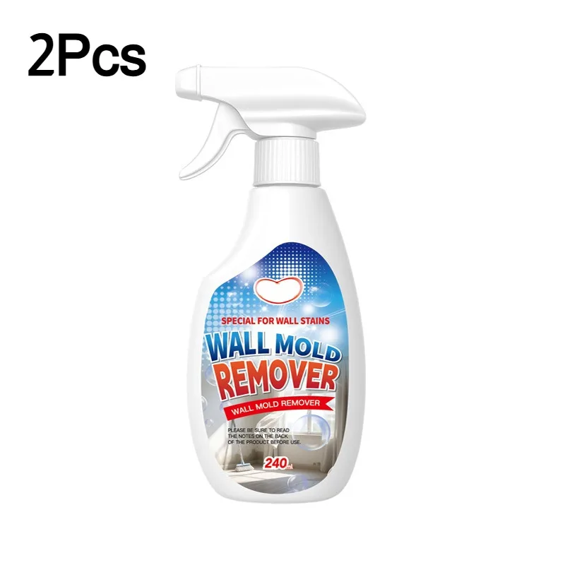 240ml/bottle Wall Mold Remover Spray Mildew Stain Cleaner for White Wall Wallpaper Bathroom Kitchen Corners Home Use