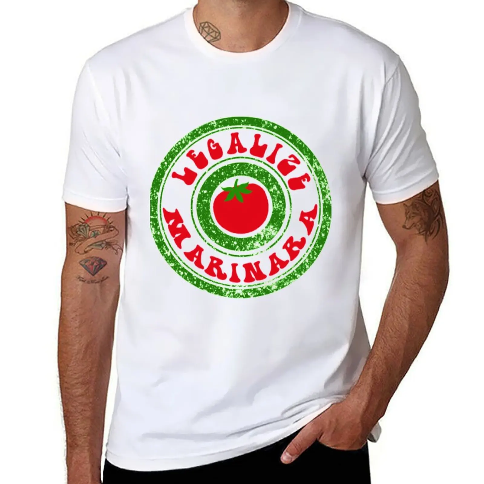 

Legalize Marinara T-Shirt cotton t shirts man 100% funny t shirts dark humor T-Shirt
