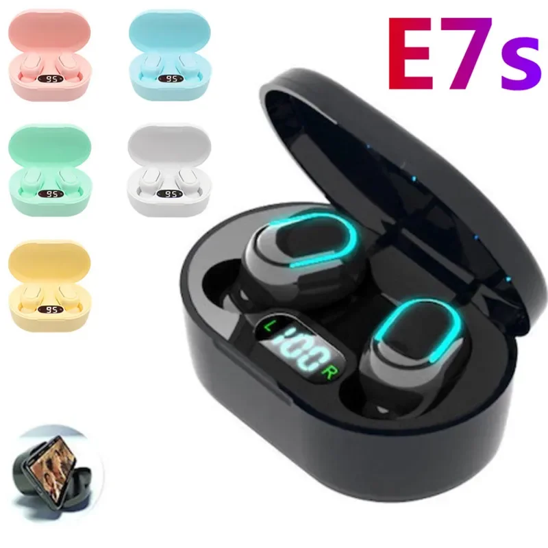 Original E7S Wireless Bluetooth Headset with Mic LED Display Earbuds for iPhone Xiaomi TWS Earphone Bluetooth Headphones earbuds