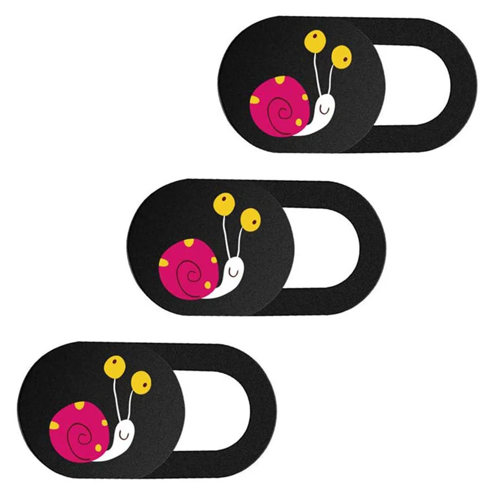 

3pcs Privacy Protect Cartoon Pattern Webcam Cover Slide For Laptop Tablet Camera Shield Cover Webcam Protection Sticker