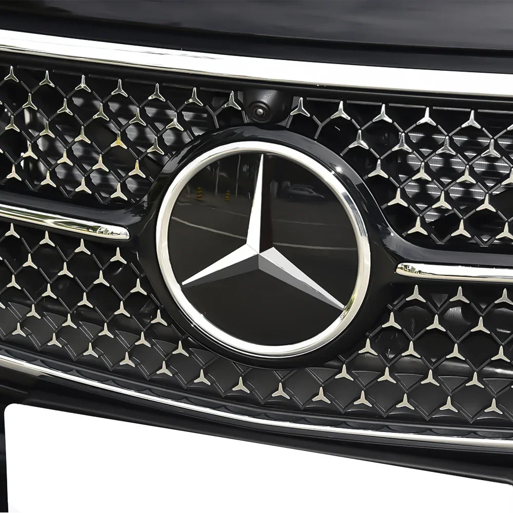 

Hot 2025 Hot 1pcs Car Grill Emblem Star Badge Front Grill Logo For Mercedes Benz A C B V G E Class GLK GLA GL CLS M Car Sticker