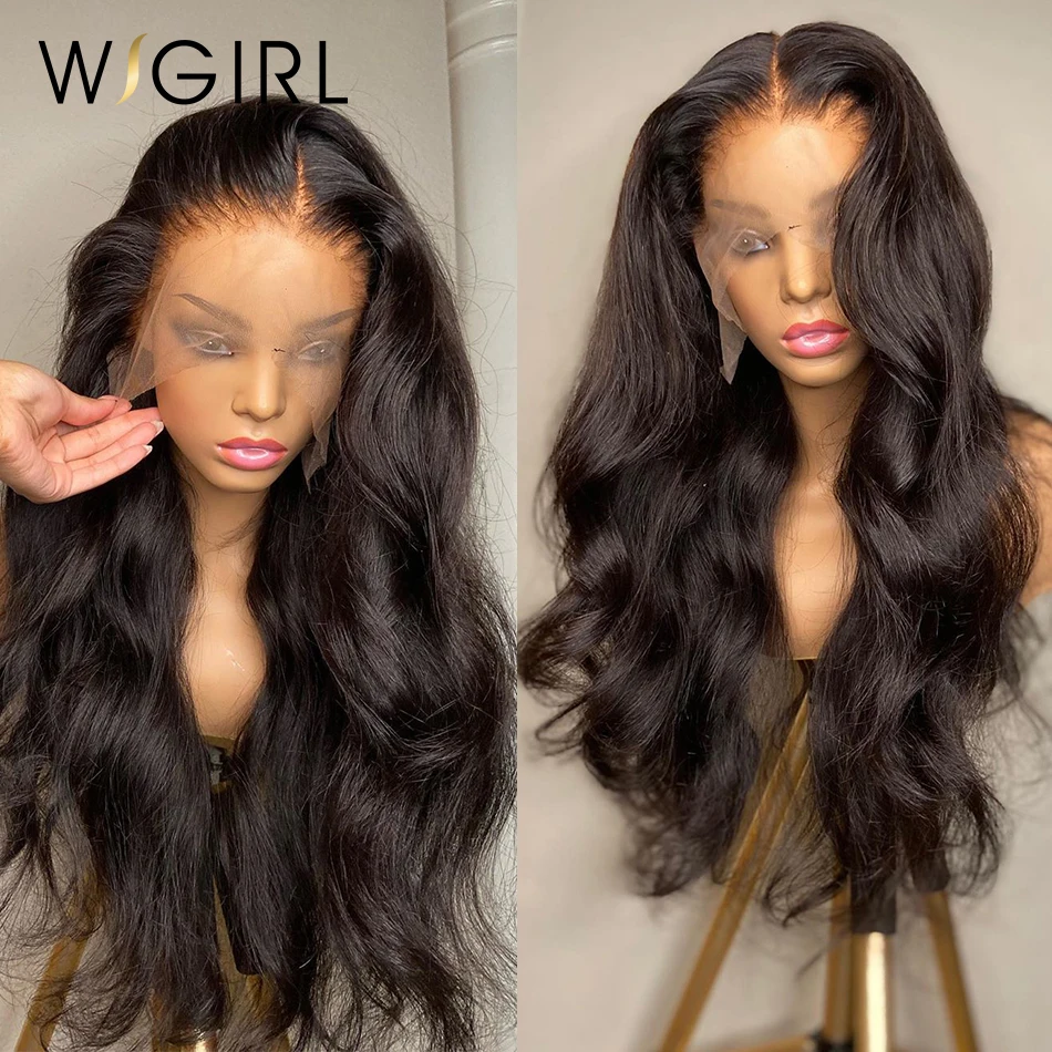 13x6 HD Body Wave Transparent Lace Front Human Hair Wigs Brazilian Water Wave 13x4 Lace Frontal Wig 5x5 Glueless Wig For Women