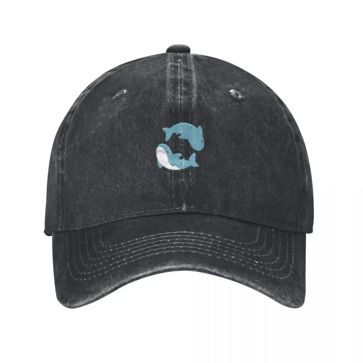 Double Blahaj Baseball Cap tea Hat Thermal Visor Snap Back Hat men's big size hat Man Women's