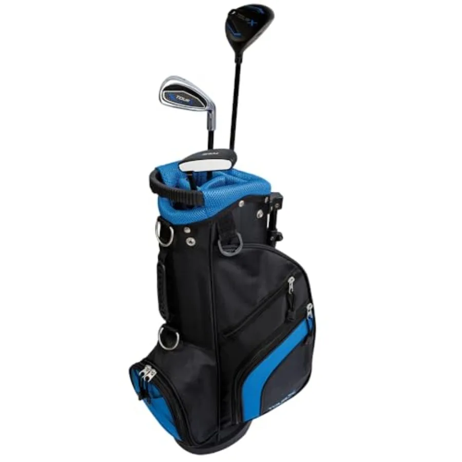 

Tour X 3-Piece Junior Golf Complete Set with Stand Bag Right Hand Graphite Regular