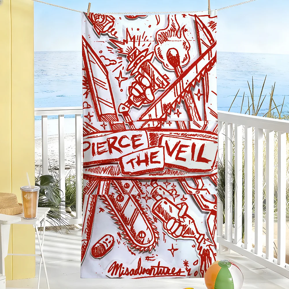 Band P-pierce The V-Veil-S Towel Sports Quick Dry Travel Camping Gear Sandproof Soft Light Large Beach Towel