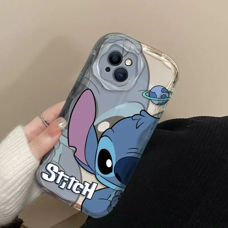 Leuke Planeet Stitch Telefoon Case Voor Xiaomi Redmi Note 14 13 12 Pro Plus 12S 11S 10 11 9 PRO Turbo 4 14C 13C 13 12 12C Soft Cover