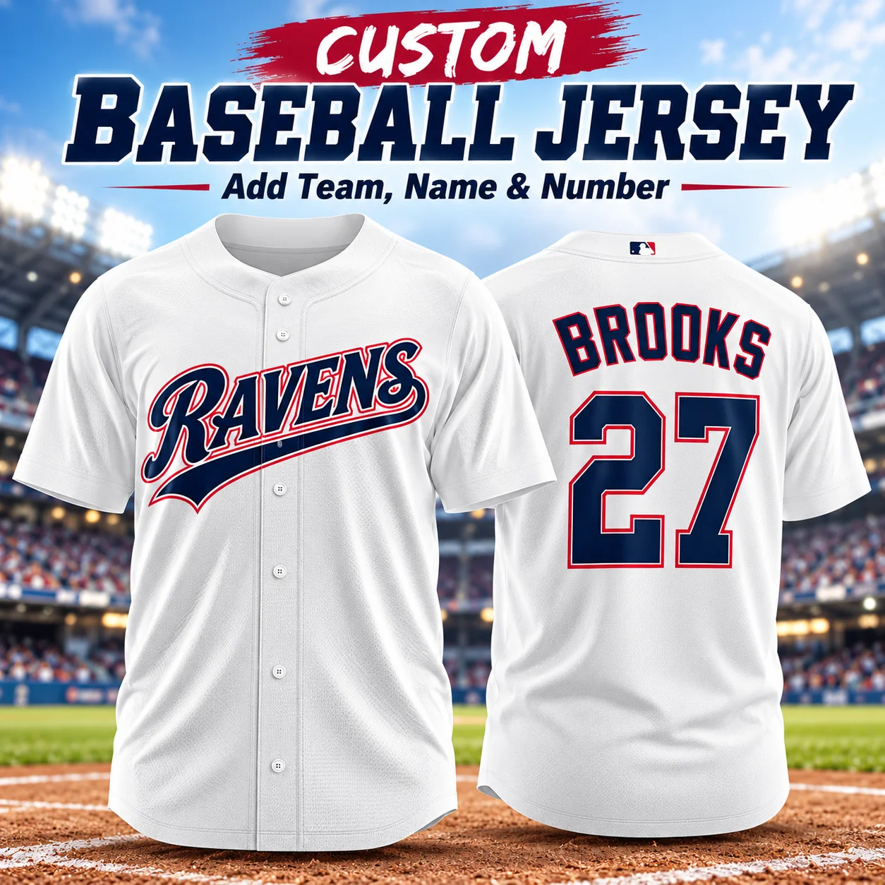 Personalized Baseball Shirt Custom Baseball Jersey Team Name Number Logo Button Down Short Sleeve Sports Top for Men Women Kids