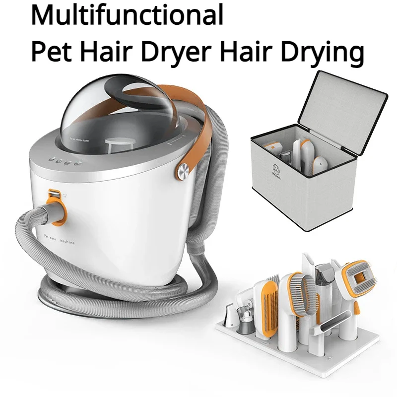 

2-in-1 Pet Hair Dryer Hair Drying Beauty Vacuum Cleaner Complete Set of Accessories Brush Dog and Cat Hair Dryer Multifunctional