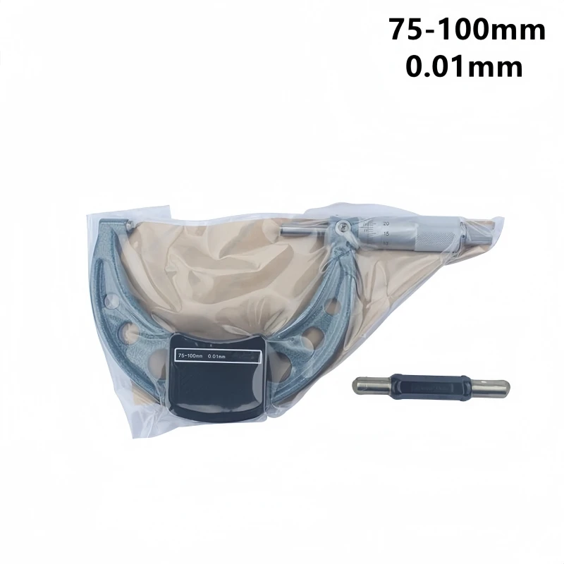 CNC Outside Micrometers 103-138 103-139 0-25mm 25-50mm 50-75mm 75-100mm Metalworking Measuring Accuracy 0.01mm Measuring Tools