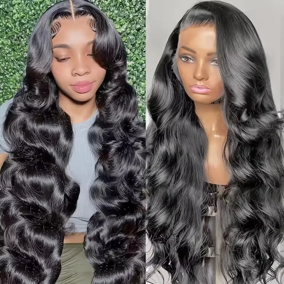 

Парик из натуральных волос 250 Densiy, 13x6 HD Lace Frontal, 13x4 Body Wave, для чернокожих женщин, 30-40 дюймов, парик с кружевной передней частью
