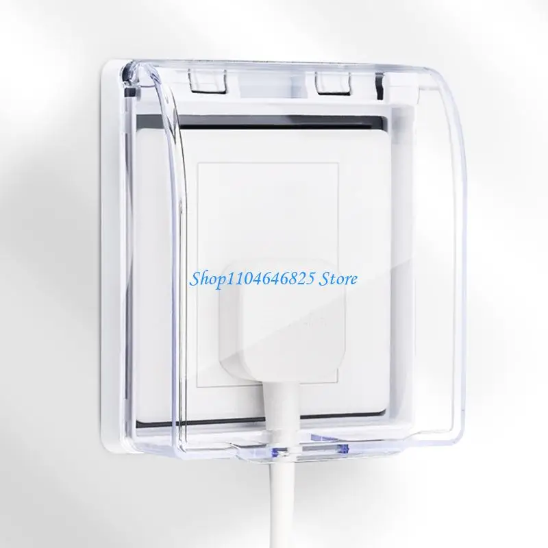 Adhesive 86 Type Socket Cover Wall Outlet Protectors for Child Safety White