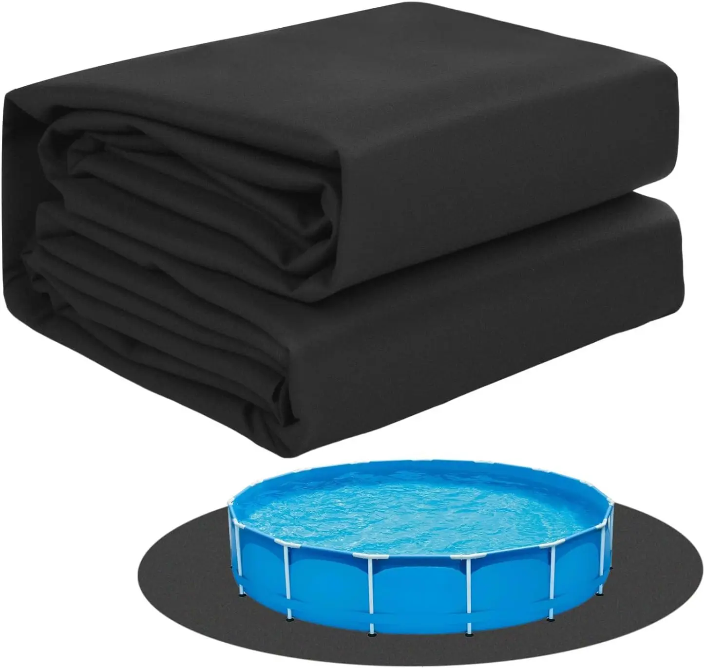 

18 ft Round Pool Pad for Above Ground Pools, Heavy Duty Under Pool Mat to Prevent Puncture, Extend Liner Life