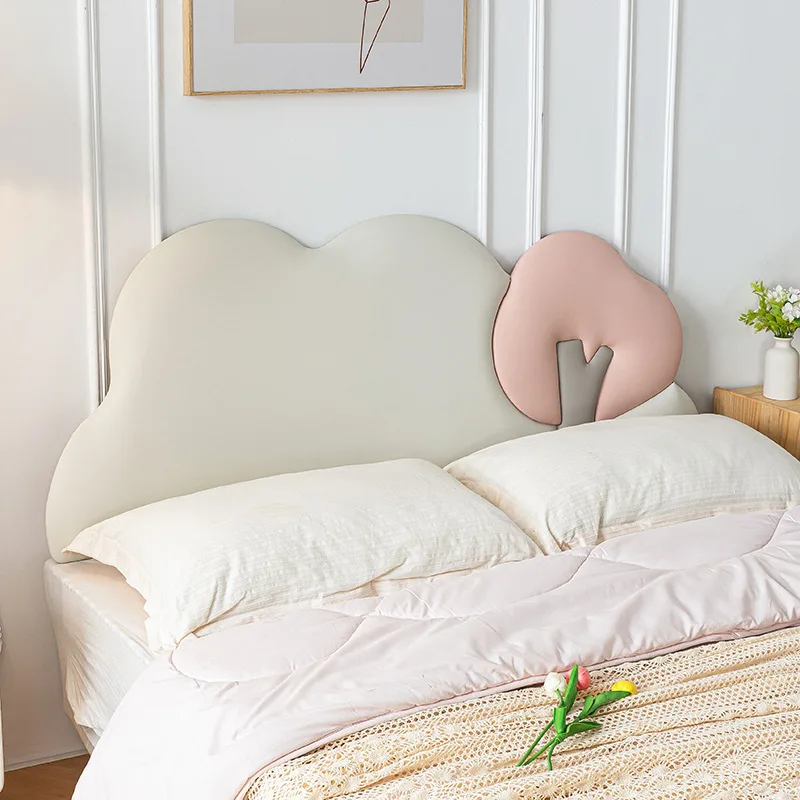 

Children's pink cloud bedside soft bag children's room bedside backrest