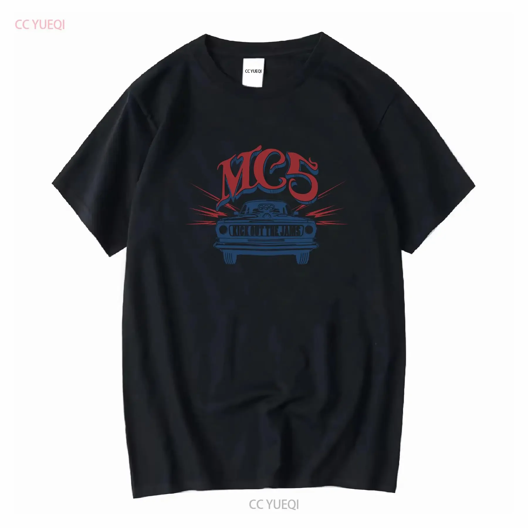 Cotton T Shirt MC5 Kick Out The Jams Wayne Kramer Rob Tyner vintage Washed fashion Breathable Slightly Stretched Casual