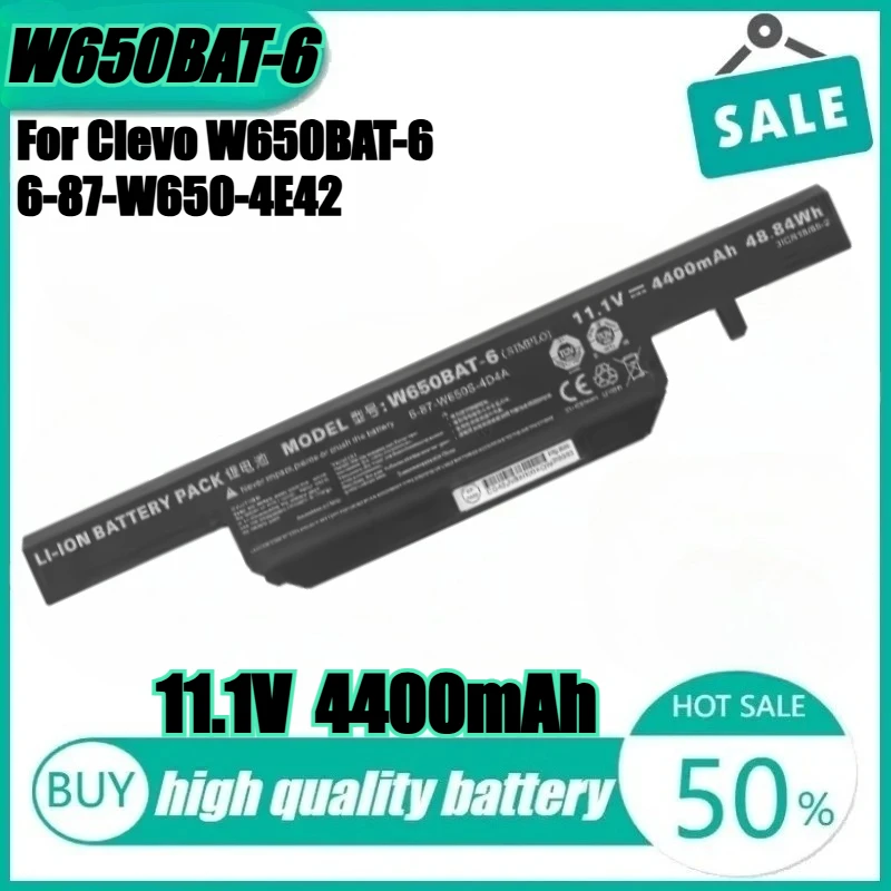 

Новый аккумулятор для ноутбука Clevo W650BAT-6 6-87-W650-4E42 K590C-I3 K610C-I5 K570N-I3 K710C-I7 G150S K650D K750D K4 K5 P4