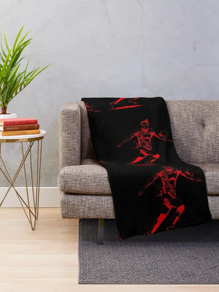 Vivianne-Miedema-Neon-Poster Throw Blanket Blankets For Bed Beautifuls Blankets