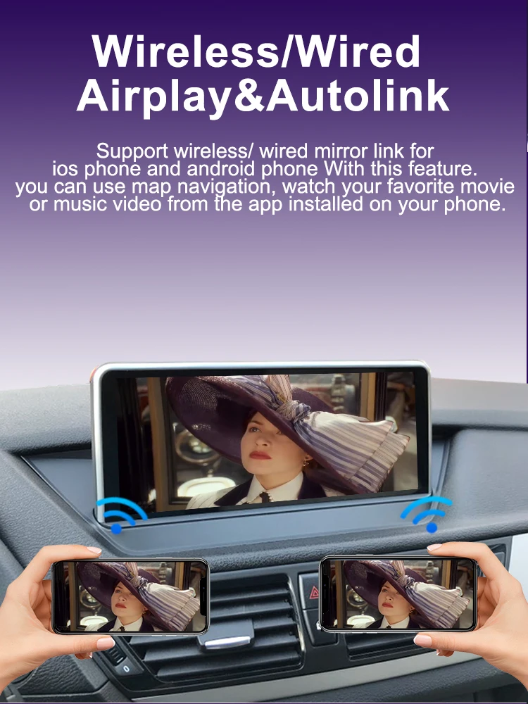 AUTOTOP 10,25 Zoll Wireless Carplay Android Auto Touchscreen für BMW X1 E84 2009-2015 CIC-System oder ohne Werksbildschirm Youtube/Wifi – Detail 7
