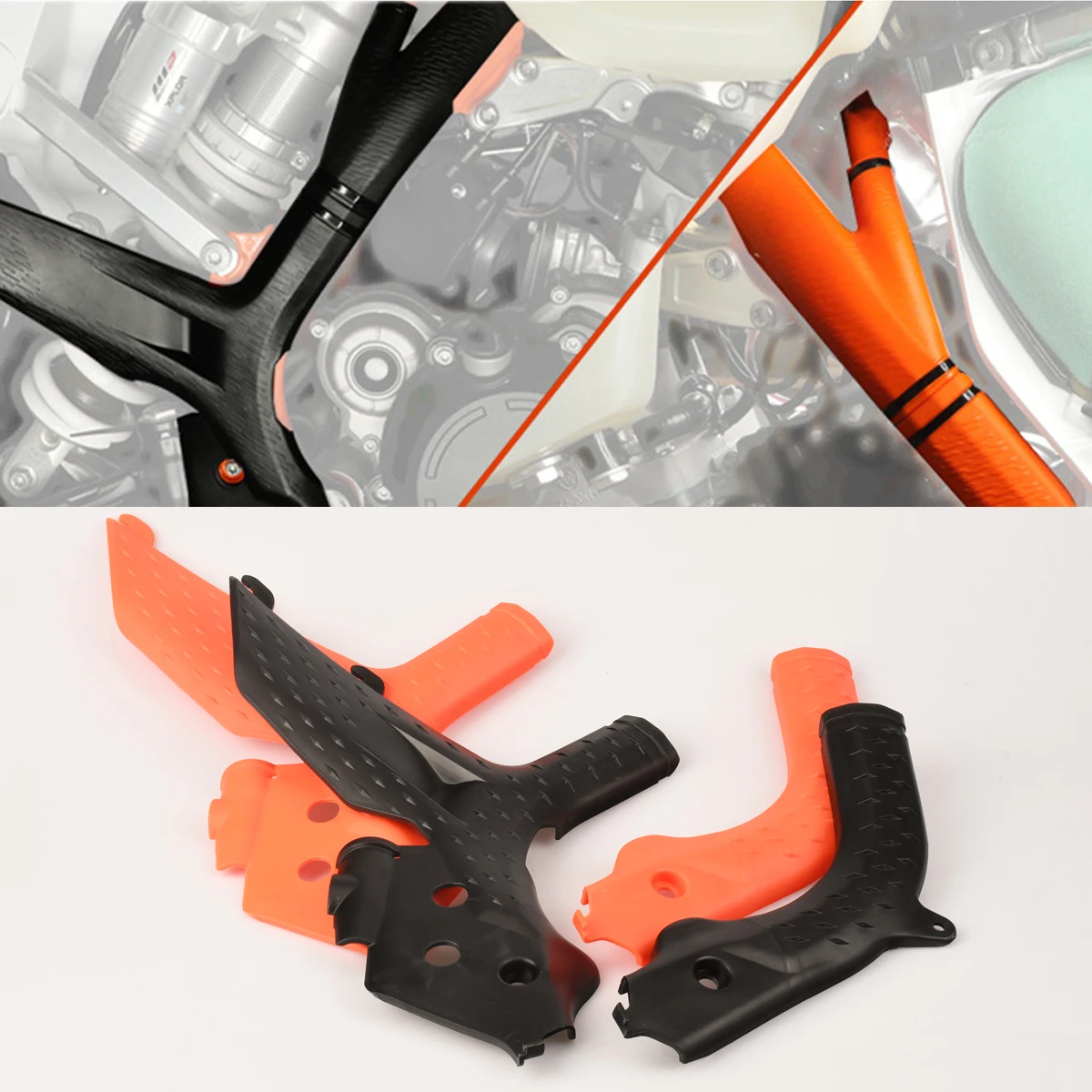 

Motorcycle Part Left and Right Frame Protection For KTM EXC/EXC-F/XC-W/XCF-W 125-500 2020-2023 SX/SX-F/XC/XC-F 125-450 2019-2022